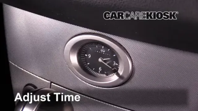 2005 Infiniti FX35 3.5L V6 Reloj Fijar hora de reloj